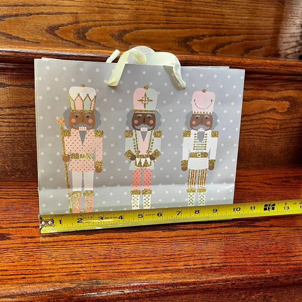Lady Jayne Ltd Santa and Nutcracker Holiday Christmas Bags